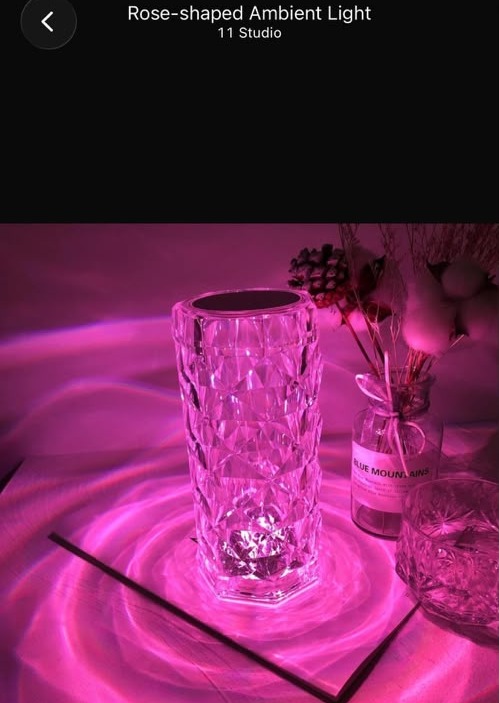 Rose-Shaped Ambient Light